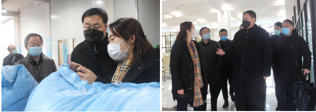 芜湖市市长贺懋燮一行到古麒绒材视察调研